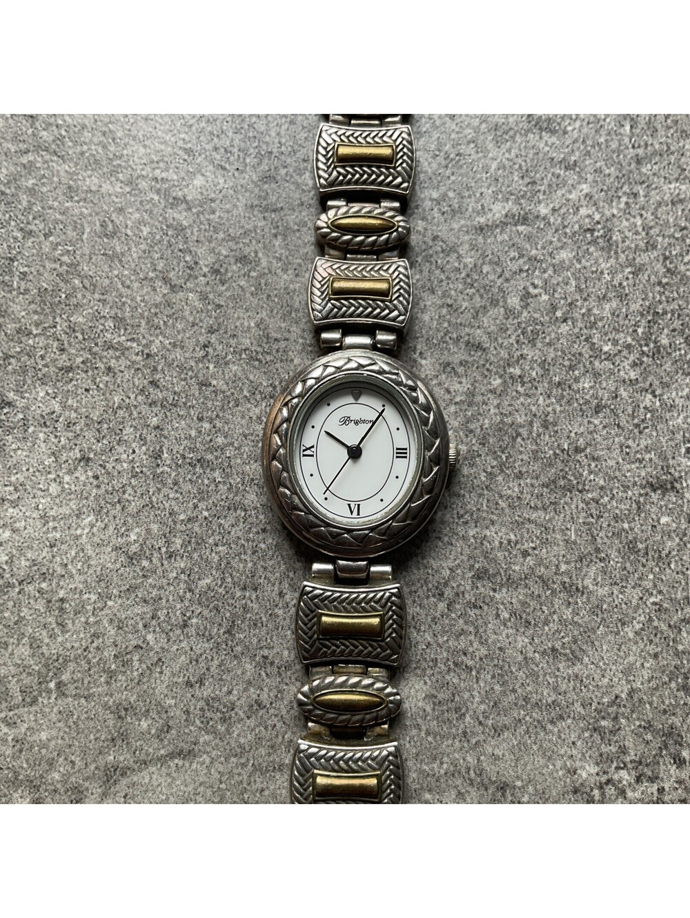 Brighton Bentley Women’s Watch, Toggle Closure, Gold Silver, New Battery Bin I
